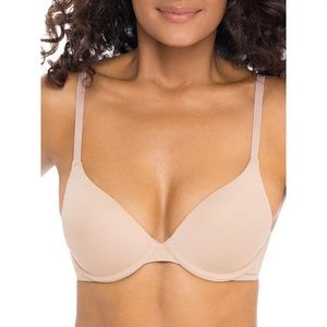 🆕 Secret Treasures Women's Adjustable Strap Underwire T-Shirt Bra 40D - Beige